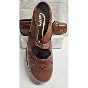 Klogs Footwear Carolina slip on clogs mule heels slip resistant leather upper 8M
